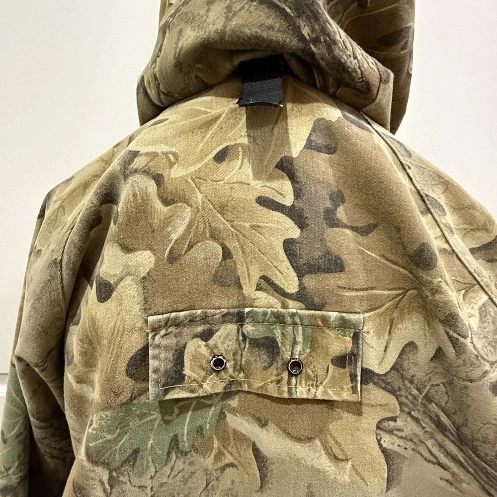 Vintage 90s Johnson Sympatex Hunting Jacket Advantage Camo‎ Made in USA Mens M